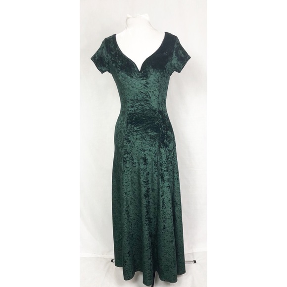 green velvet maxi dress uk